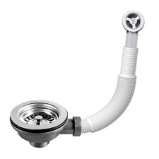 Hinata Kitchen Sink Waste Kit With Overflow Pipes - Wash Basin Overflow Head ...