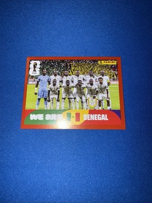 RED CRUMPLE Panini FIFA World Cup 2026 Sticker Senegal Team Pic Senegal S29