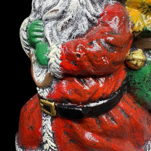 Vintage Weihnachtsmann Türstopper Gusseisen Wright Studios Weihnachten Urlaub EUC - Bild 5 von 15