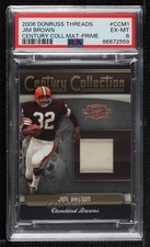 2006 Donruss Threads Prime 5/25 Jim Brown #CCM-1 PSA 6 HOF 12vw