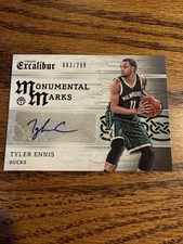 2015-16 Panini Excalibur Monumental Marks Tyler Ennis Autograph /299 Bucks