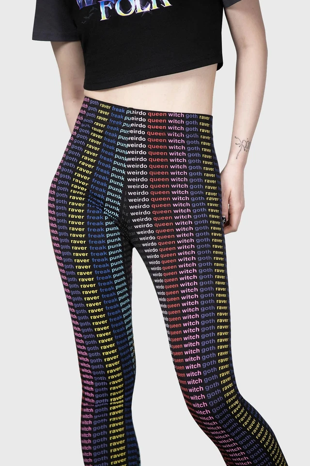 KILLSTAR Rave Queen Leggings In Black - Image 2 of 4