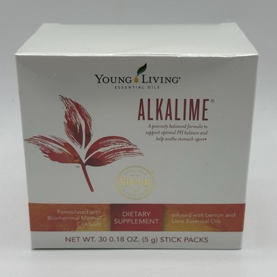 Alkalime Stick Packs 30 x (5g) Stick Young Living Essential Oils NEW with Box