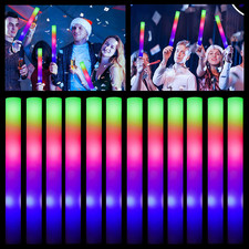 Glow Sticks Bulk - 100 Pcs LED Foam Sticks Glow in the Dark Party Supplies with