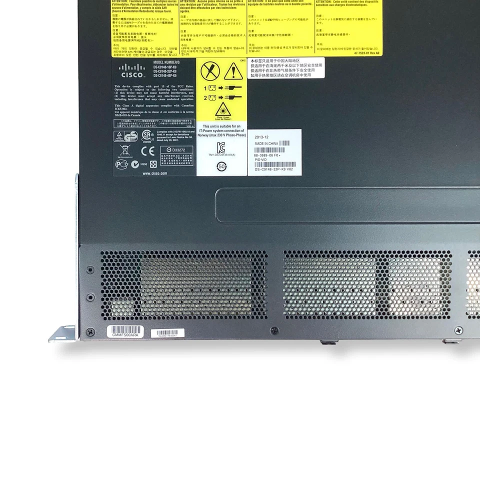 Cisco DS-C9148-32P-K9 DS-C9148S-K9 48-Port 16GbE SFP+ Multilayer Fabric Switch - Image 3 of 4