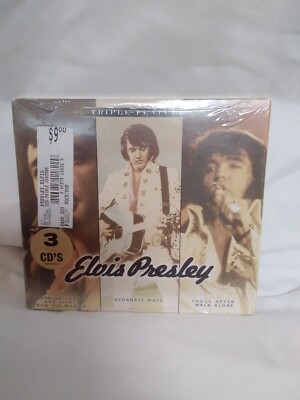 ELVIS PRESLEY TRPL FEATURE CD BURNING LOVE SEPERATE WAYS NEVER WALK ALONE SEALED