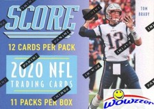 2020 Score Football EXCLUSIVE Factory Sealed Blaster Box-132 Cards+MEMORABILIA!