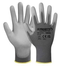 24 PAIRS NEW PU COATED SAFETY WORK GLOVES GARDEN GRIP MENS BUILDERS GARDENING