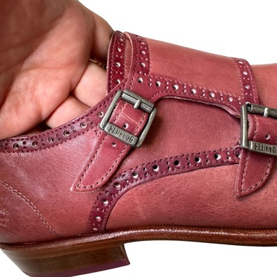 John Fluevog Mens Northampton Wotton Hand Painted Monkstrap  display picture 3