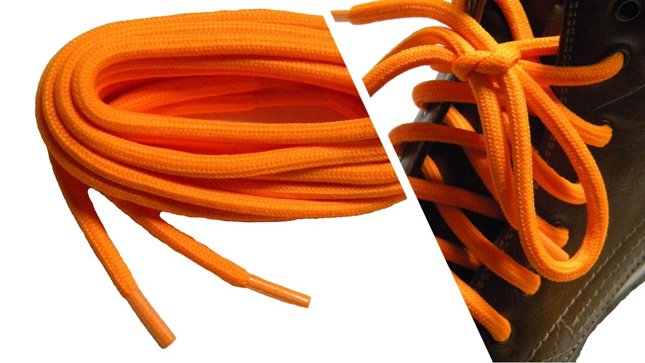 2 Pair 7/32 Extra Large diameter soft Boot shoelaces chukka work boot