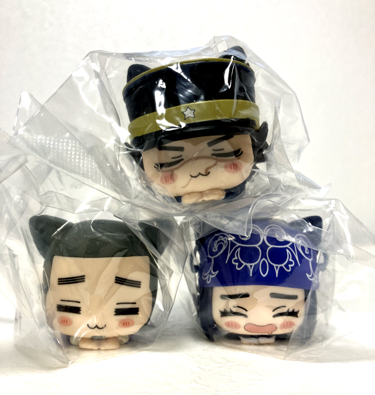 Set of 3 Golden Kamuy Mini Figures Saichi Ashiripa Yoshitake by SEGA