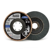100 Pack 4.5" x 7/8" Black Hawk 40 Grit Zirconia Flap Disc Grinding Wheels T29