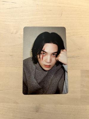 ユンギ SUGA AgustD TARGET トレカ D-DAY Official BTS SUGA AGUST D D-DAY Target Exclusive Photocard Scar
