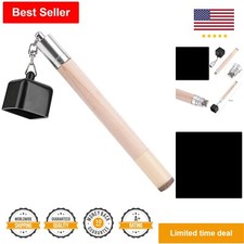 2-in-1 Chalk Holder Cue Tip Pricker Tool - Portable Billiard Pool Cue Accessory