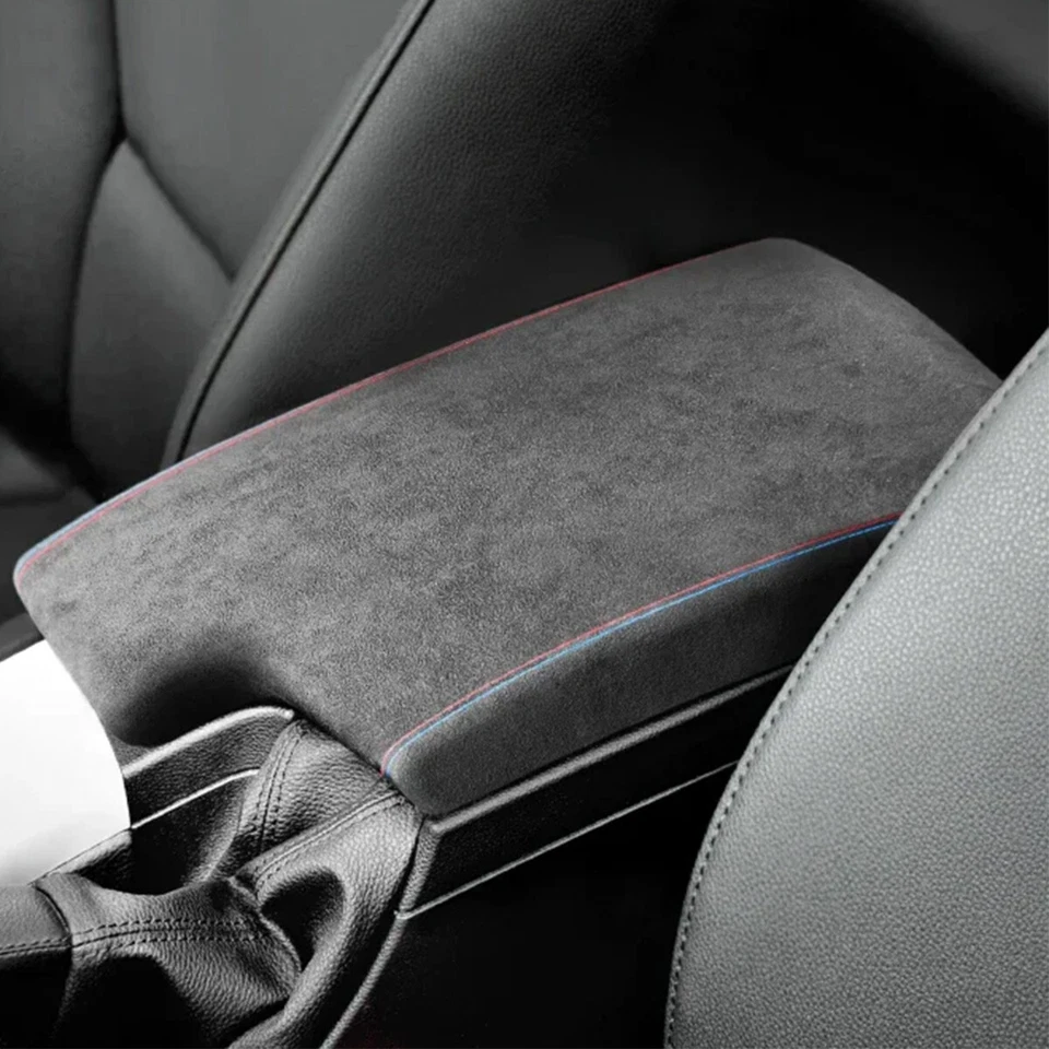 M3 Stitch Center Console Armrest Cover For BMW 3 Series E90 E92 E93 2005-2012 - Image 2 of 4