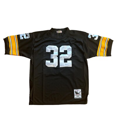 Franco Harris Mitchell & Ness Throwbacks #32 Steelers 1975 Jersey Stitch Sz 50