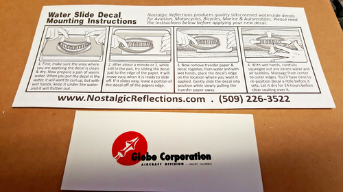 Sensenich Aircraft Propeller Decal Set of 2 1932 - 1992 WATER SLIDE 60th Anniv - Picture 2 of 3