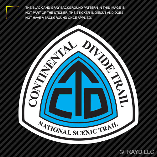 Continental Divide Trail (CDT) Sign Sticker - National Scenic Trail Hiking Decal 5 thumbnail image