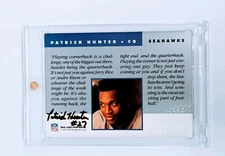 AUTO Patrick Hunter 1992 Pro Line Portraits Signature Autograph SEATTLE SEAHAWKS