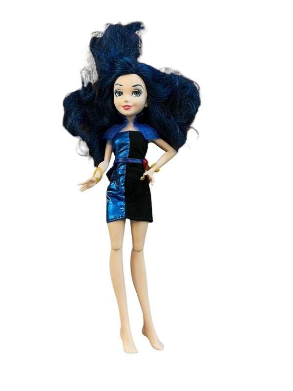Disney Descendants Evie Doll Hasbro Barbie Jointed Blue Dress 11" tall