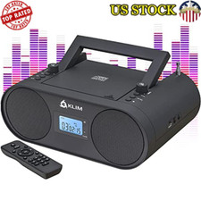 CD Player Portable Audio System Bluetooth Rechargeable Battery Remote Control