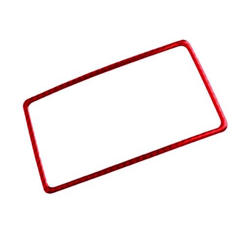Red Carbon Fiber Central Control Speaker Trim For Benz C-class W204 2007-2010 - Picture 4 of 13