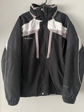 Columbia Onmi-Tech Whirlibird Fullzip Button Heavy Weight Jacket Black/Gray Sz L