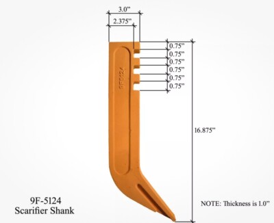 ®様へ♥12/16 4 Scarifier Shanks and 6Y-5230 teeth fits CAT MOTOR GRADER 9F-5124