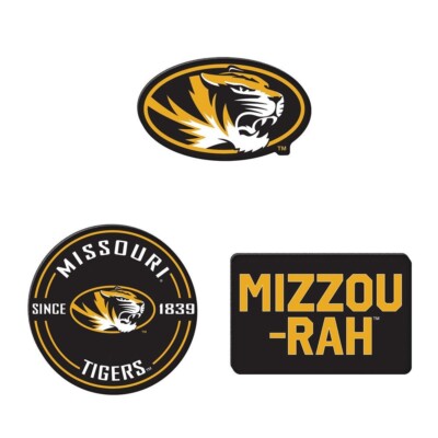 LOT OF THREE (3) MISSOURI TIGERS, ACRYLIC MAGNETS FROM WINCRAFT