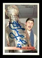 1994-95 Topps Premier 185 Alexei Kovalev w Cup JKAU1 BXCP25
