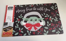 Disney Star Wars Grogu Baby Yoda Anti Fatigue Kitchen Mat Christmas Holiday NEW