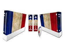 Nintendo Wii Skin Design Foils Sticker Screen Protector Set - France Motif