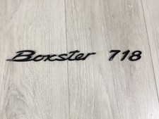 Porsche Boxster 718 982 Schriftzug Buchstaben Stoßstange schwarz hochglänzend