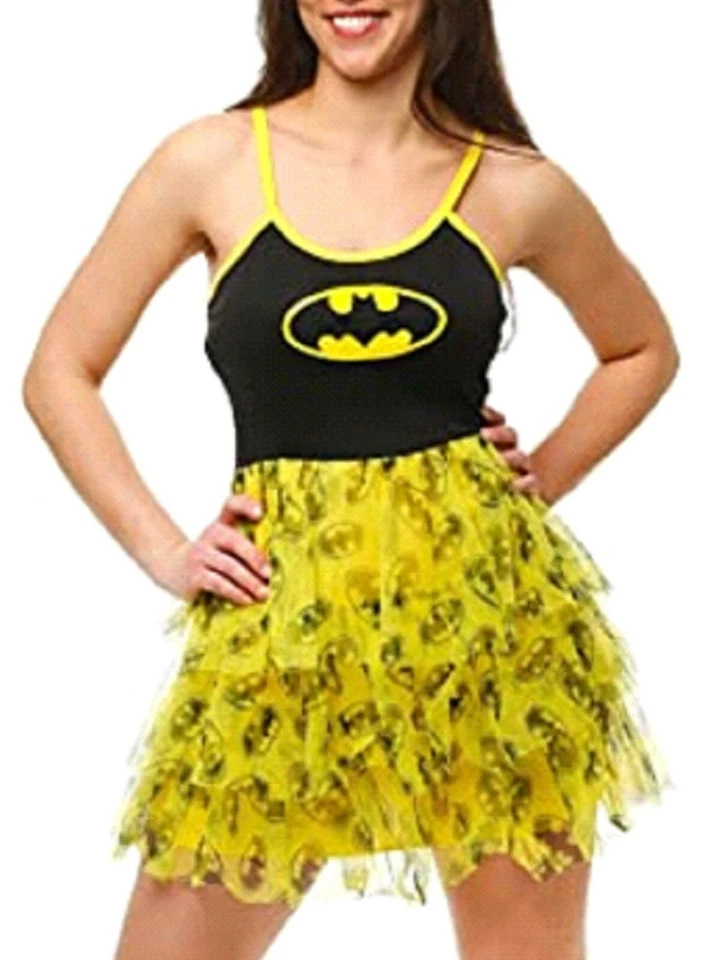 Mini Vestido Batman Busto Tul Fruncido Junior Para Mujer Nuevo Con Etiquetas Foto 2 de 2