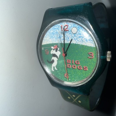 Big Dogs Sportswear Golfing Dog Watch Untested Needs Battery