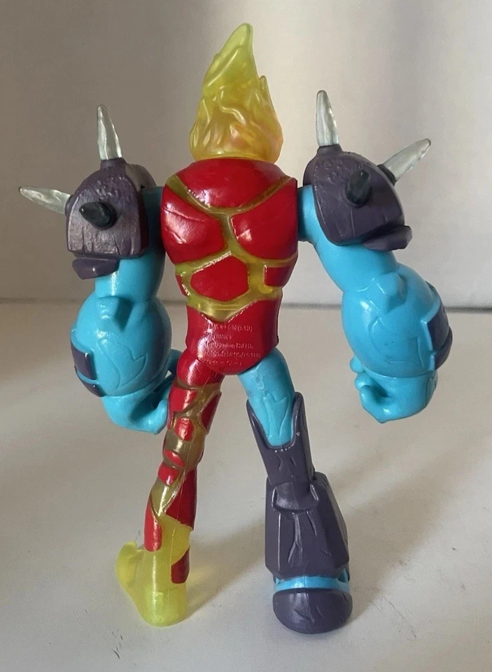 Ben 10 2020 Cartoon Network Omni-Glitch Heroes Ben-Heatblast-Shockrock Foto 3 de 4