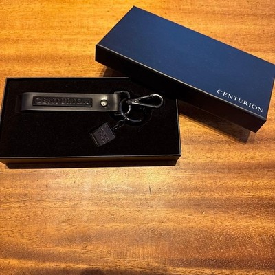 American Express Centurion Card Holders Limited Black Keyring Novelty Japan NEW