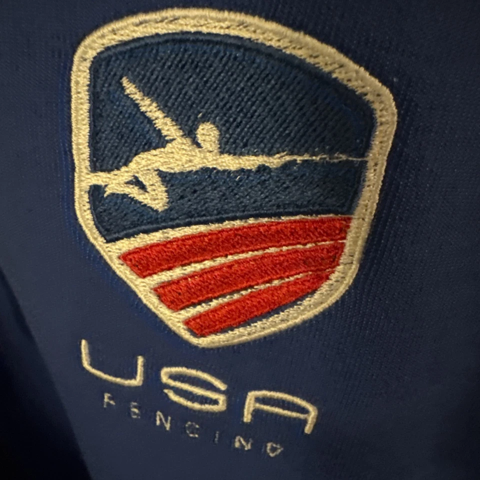 Large USA Fencing Olympics Full Zip Nike Sweatshirt NWT  - Image 2 of 4