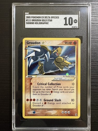 Groudon ★ graded SGC 10 for sale on eBay