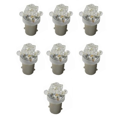 CJ Classics Instrument Panel Bulbs LED White Set Mustang With Gauges 1965-1966
