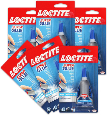 Loctite Super Glue Ultra Gel Control 6 Pack Durable No Drip Adhesive Fast Drying