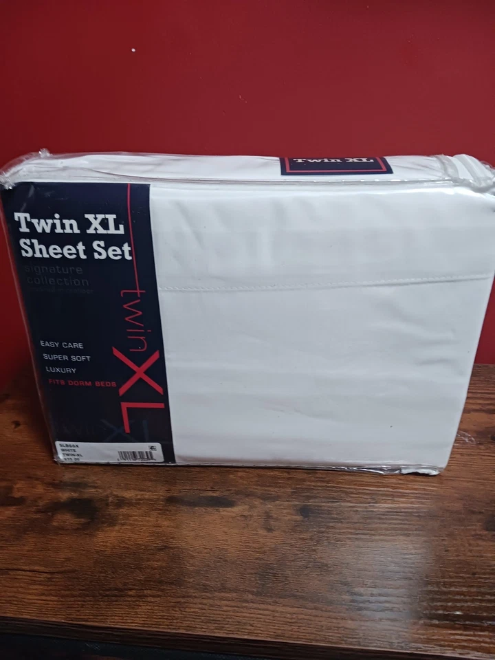 Signature Collection Brushed Microfiber 3 Piece Sheet Set Twin Size Luxury Soft - Image 2 of 4