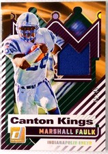 RARE SSP COLOR MATCH HOF PATCH /49!!! 2025 Donruss Canton Kings Marshall Faulk
