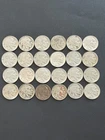 24 Lot Of  1934 - 1937 Buffalo Nickel 5C Coin All Visible Dates Nickels Roll