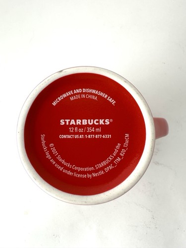 Starbucks coffee cup/mug 2021 red classic w/ green siren logo 12 oz - Picture 4 of 4
