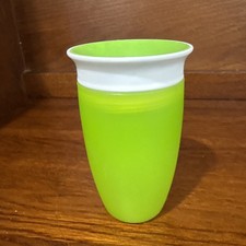 Munchkin 10oz Miracle 360 Sippy Cup Green Prevent Spills Toddler Baby Kids Drink