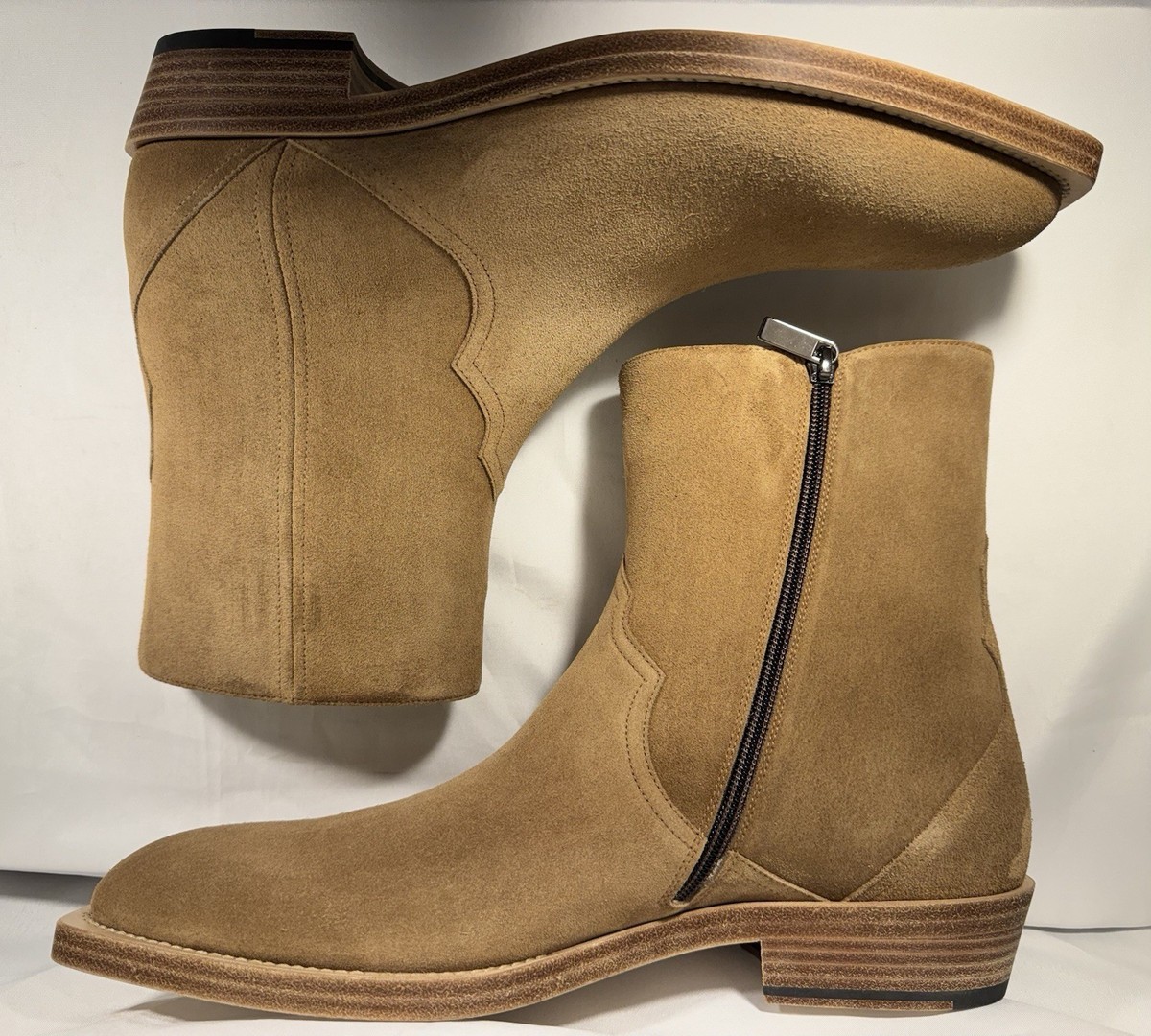 STUART WEITZMAN Augustine Mid Boot Chestnut Suede SJ868  display picture 1
