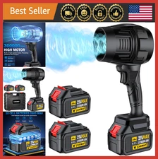 Cordless Leaf Blower, Handheld Mini Jet Fan, 2 Batteries & Charger Included