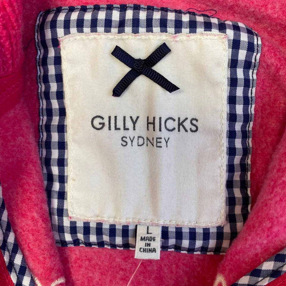 Sudadera con capucha Gilly Hicks Sydney rosa con cremallera para mujer talla L Foto 3 de 4