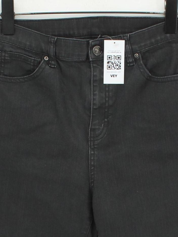 Topshop Men's Jeans W 32 in Black Cotton with Polyester, Elastane Skinny image 3